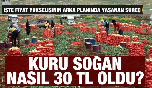 Kuru soğan nasıl 30 TL oldu? İşte fiyat yükselişinin arka planı