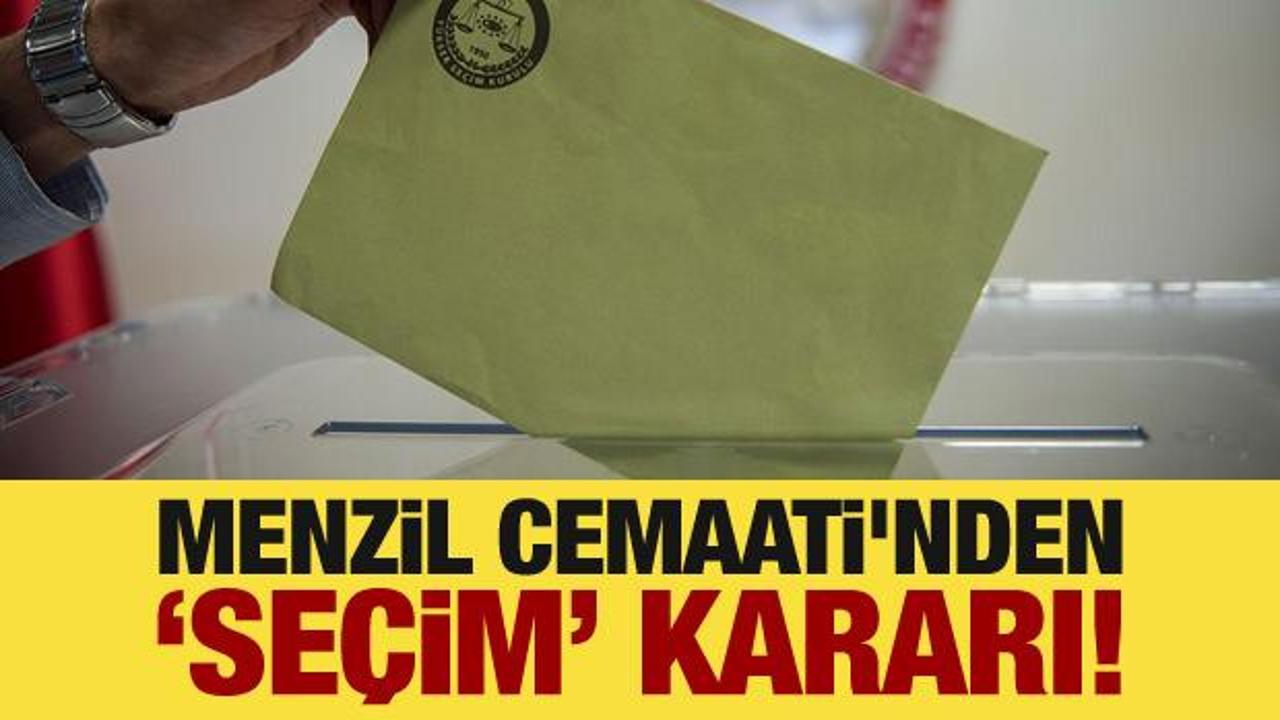 Menzil Cemaati'nden 'yerel seçim' kararı!